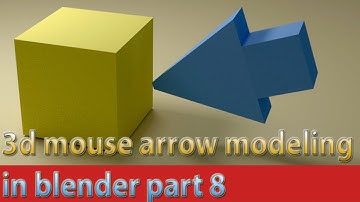 3D mouse arrow modeling in blender 2.8