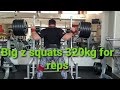 World's Strongest Man BIG Z squat for reps 320kg 12 reps in training
