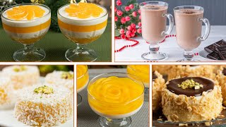 5 DESSERTS without baking! Cooking at home!!