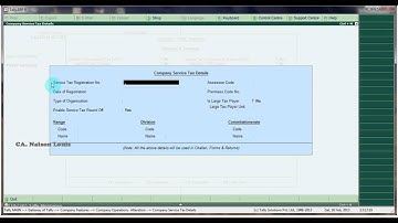 Enabling Service Tax