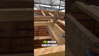 installing reinforcement #shorts #woodworking #project #shipbuilding #craft #trending