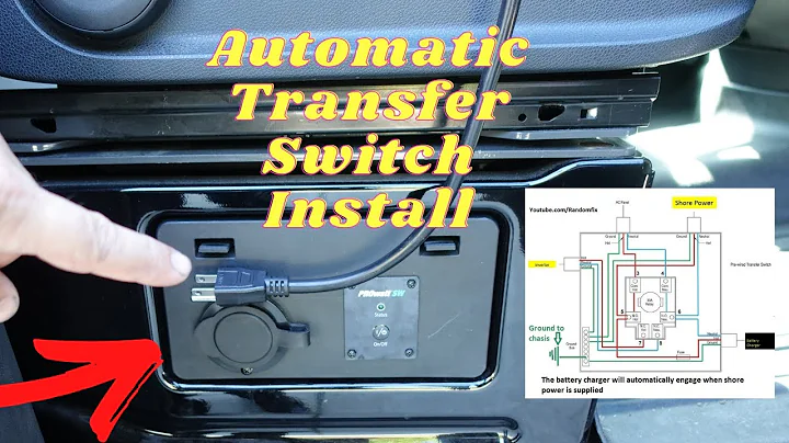 Camper Van Automatic Transfer Switch Installation▶️ Rv Automatic Changeover Switch ATS Wiring