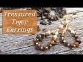 Treasured Tiger Earrings-How To Use Chip Beads In Jewelry Design