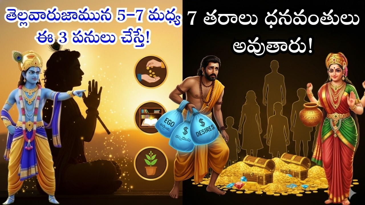 తెల్లవారుజామున 5–7 మధ్య ఈ 3 పనులు చేస్తే 7 తరాలు ధనవంతులు అవుతారు | అద్భుత రహస్యం
