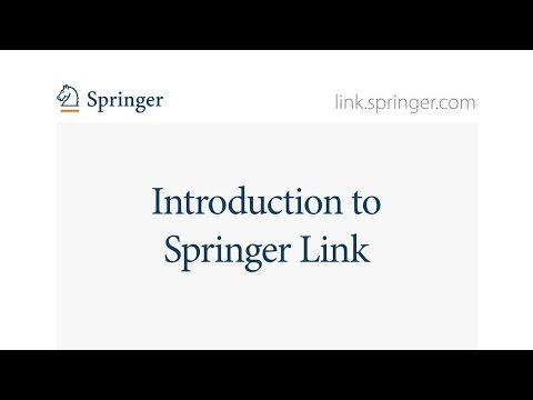 SpringerLink Tutorial 01 Introduction (French subtitles)