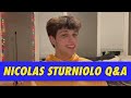 Nicolas Sturniolo Q&amp;A