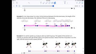 Motion Diagrams with Changing Speed