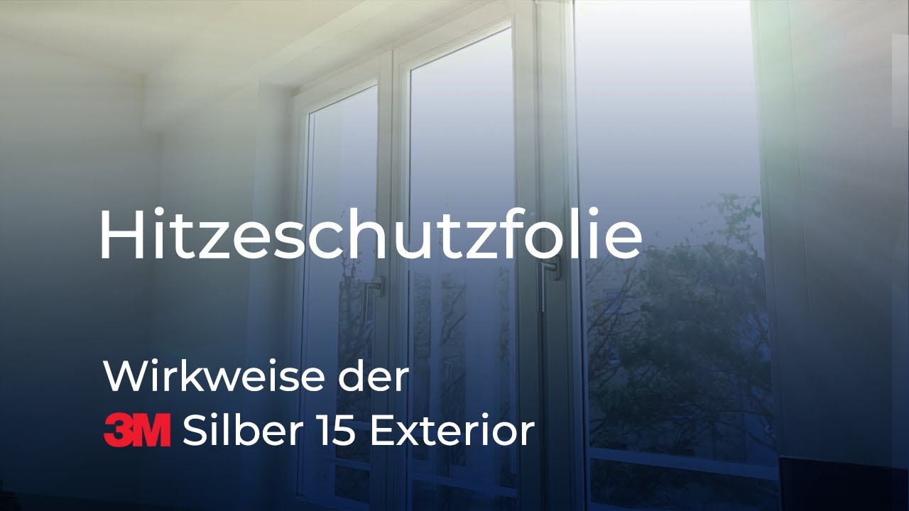 Silberfolie für Fenster: starker Hitzeschutz von außen 