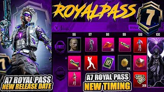 A7 Royal Pass New Release Date And New Timing | Free Mythic Outfit | Pubg Mobile screenshot 1