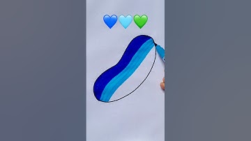 💙🩵💚Satisfying Creative painting #draw #colors #brush #video #shorts #youtube #thecreativeclass #art