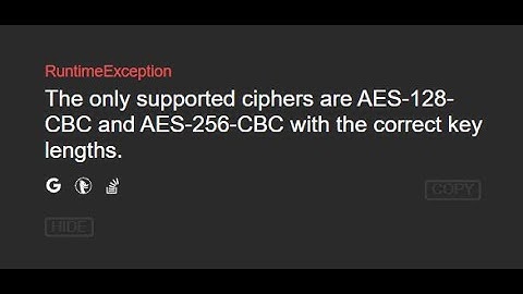 cara mengatasi The only supported ciphers are AES 128 CBC and AES 256 CBC framework laravel