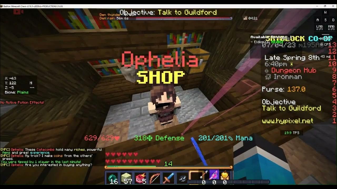 The hypixel skyblock ironman YouTube