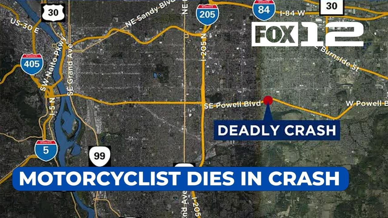 Motorcyclist dies in crash with car in SE Portland - YouTube