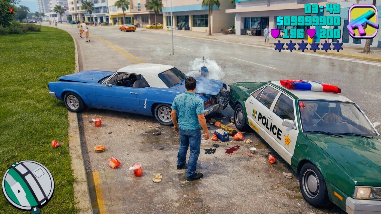 GTA Vice City is AMAZING for Police Chases?