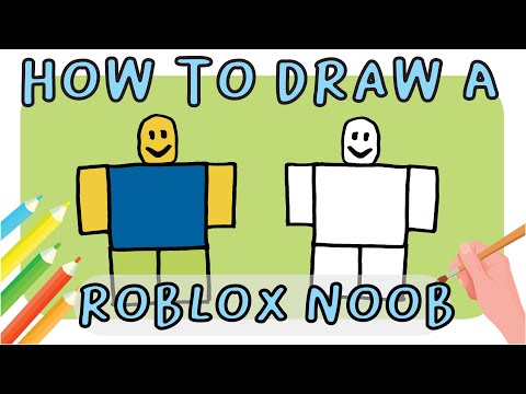 Como DESENHAR o NOOB do ROBLOX - Como DIBUJAR a NOOB de ROBLOX - How to  DRAW a NOOB from ROBLOX 