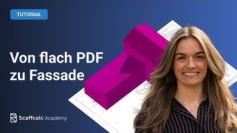 Scaffcalc Lektion 12: Fassadenzeichnung als PDF verwenden