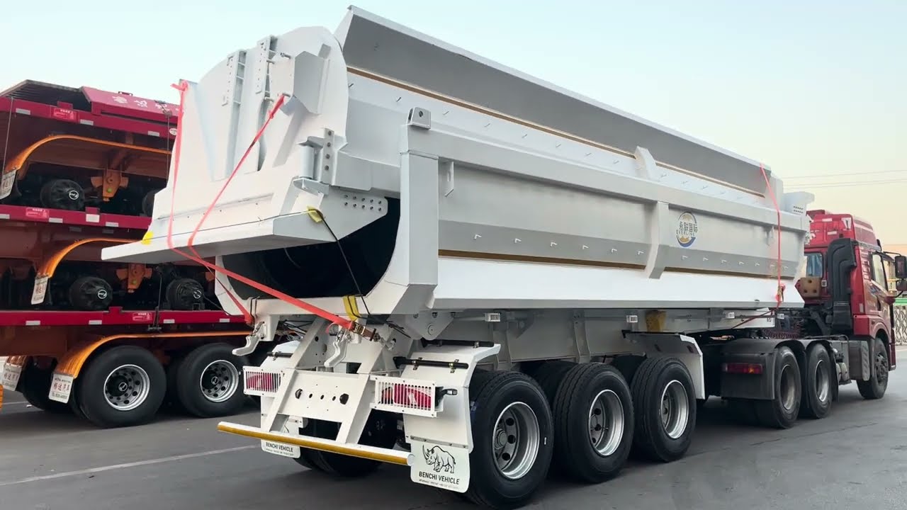 Tri Axle End Dump Trailer will be sent to Senegal