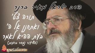 הרב ברנר | ואתחנן אל ה' בעת ההיא לאמר | 0566