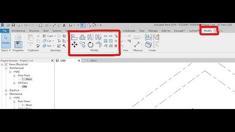 Tìm hiểu công cụ hiệu chỉnh trong Revit | Learn the editing tools Modify in Revit