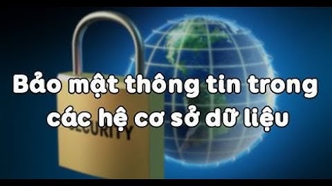 Tin học 12 - Bài Bảo mật thông tin trong các hệ CSDL | Cô Nguyễn Huỳnh Thu