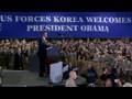 President Obama Leads Troop Rally at Osan Air Base