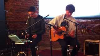 Watching Alt J perform Matilda at the Lightning 100 studio today!