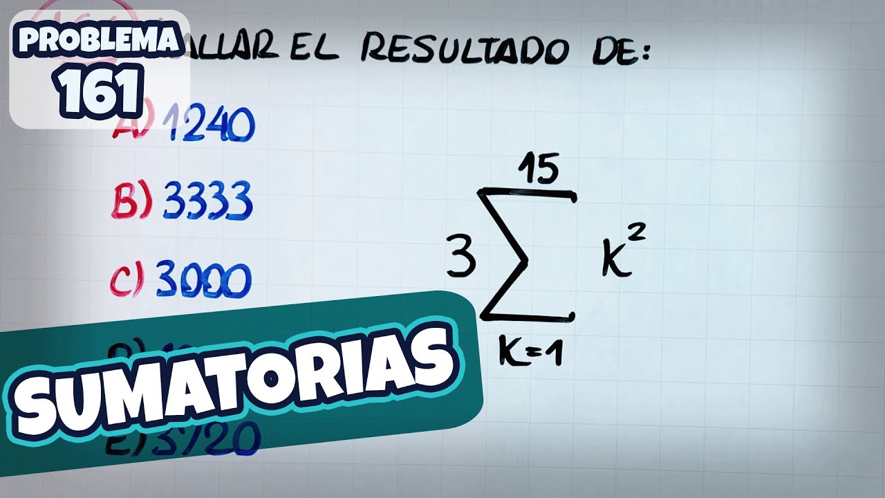 Series y Sumatorias | Sumas Notables | Razonamiento Matemático