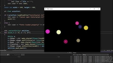 Molecules model with SFML C++