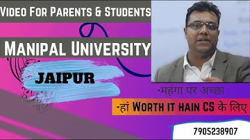 Manipal University-Jaipur Campus-Sahi Hain Waise