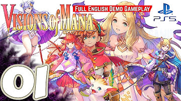 Visions of Mana [PS5] Gameplay Walkthrough (Full English Demo) Part 1 | No Commentary