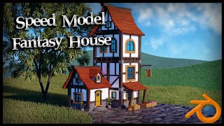 Speed Model: Fantasy House (Low Poly)