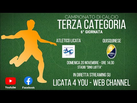 ➡️Atletico Licata - Quisquinese / La 6° giornata del campionato di Terza Categoria