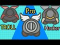 PRO VS TROLL VS HACKER VS AUTOHEALER VS NOOB MOOMOO.IO 1VS1