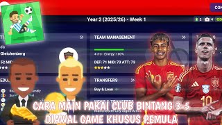 CARA MAIN PAKAI CLUB BINTANG 3-5 DIAWALI GAME KHUSUS PEMULA - WSC INDONESIA screenshot 3