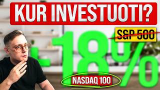 S&P 500 vs Nasdaq 100: Kuris indeksas atneš daugiau pelno 2026 metais?