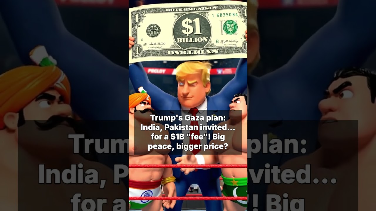 Trump's Gaza plan: India, Pakistan invited... for a $1B "fee"! Big peace, bigger price? 