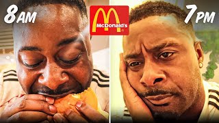 ONLY Eating MCDONALD&#39;S FAST FOOD For 24 HOURS!!