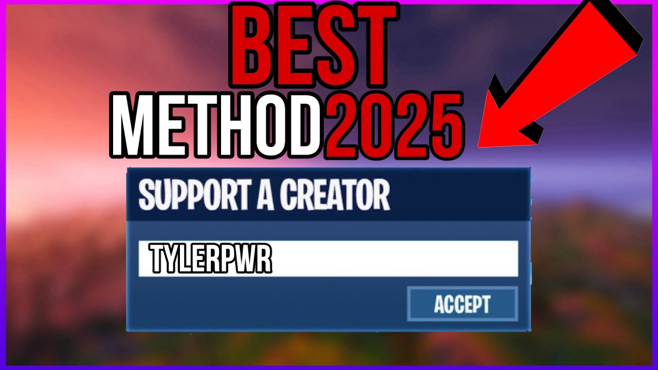 How to get a support a creator code in 2025! - YouTube