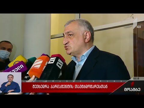შეხვედრა პარლამენტის თავმჯდომარესთან