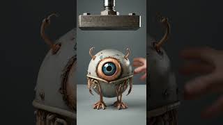 Monster Eggs vs Hydraulic Press 💥 Ultimate Crushing Test!#HydraulicPress #OddlySatisfying #ASMR