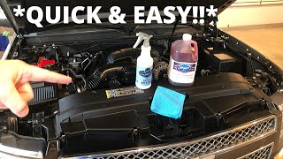 *How To EASILY Clean Your Car&#39;s ENGINE BAY Quickly and Safely With DEGREASER!!*