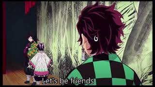 Shinobu wants to be Giyuu`s friend |Eng Sub| Demon slayer