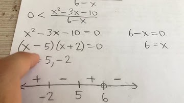 Solving a Rational Inequality (Example)