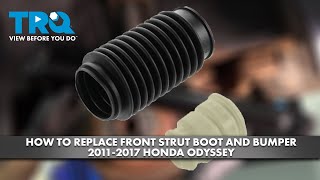 How to Replace Front Strut Boot and Bumper 20112017 Honda Odyssey