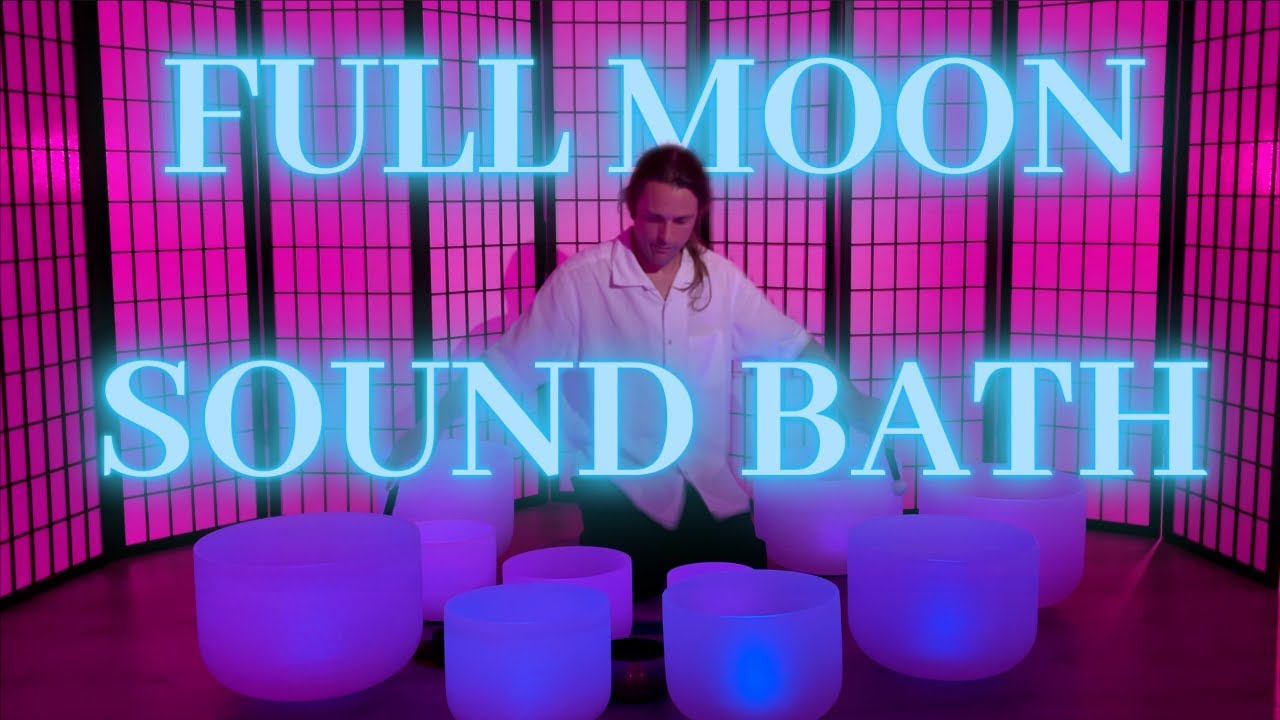 FULL MOON SOUND BATH | Pink Super Moon | Crystal Singing Bowls ...