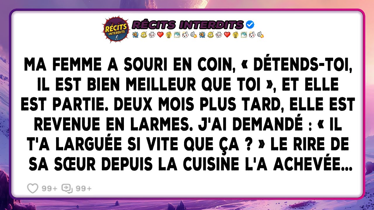 Ma Femme Est Partie En Lançant : 