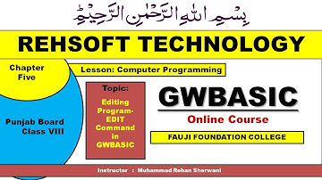 (Part - 6) - DELETE Command in GWBASIC