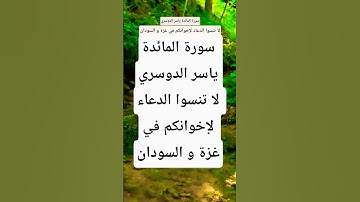 سورة المائدة ياسر الدوسري #المصحف #تيك_توك #راحة_نفسية #قران_كريم #لايك  #حالات_واتس #ترند #اكسبلور