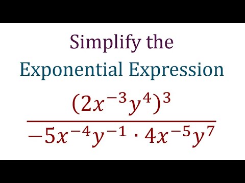 How to Simplify an Expression Involving Exponents - YouTube