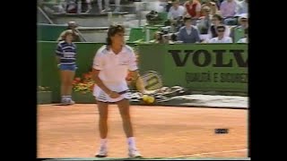 Gabriela Sabatini vs Martina Navratilova Italian Open Roma 1987